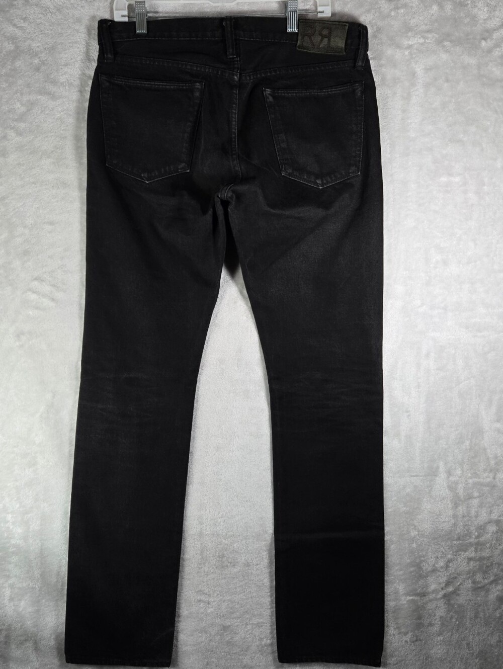 Double RL Ralph Lauren RRL Selvedge Denim Jeans Men Size 32x34 Tapered Fit Black